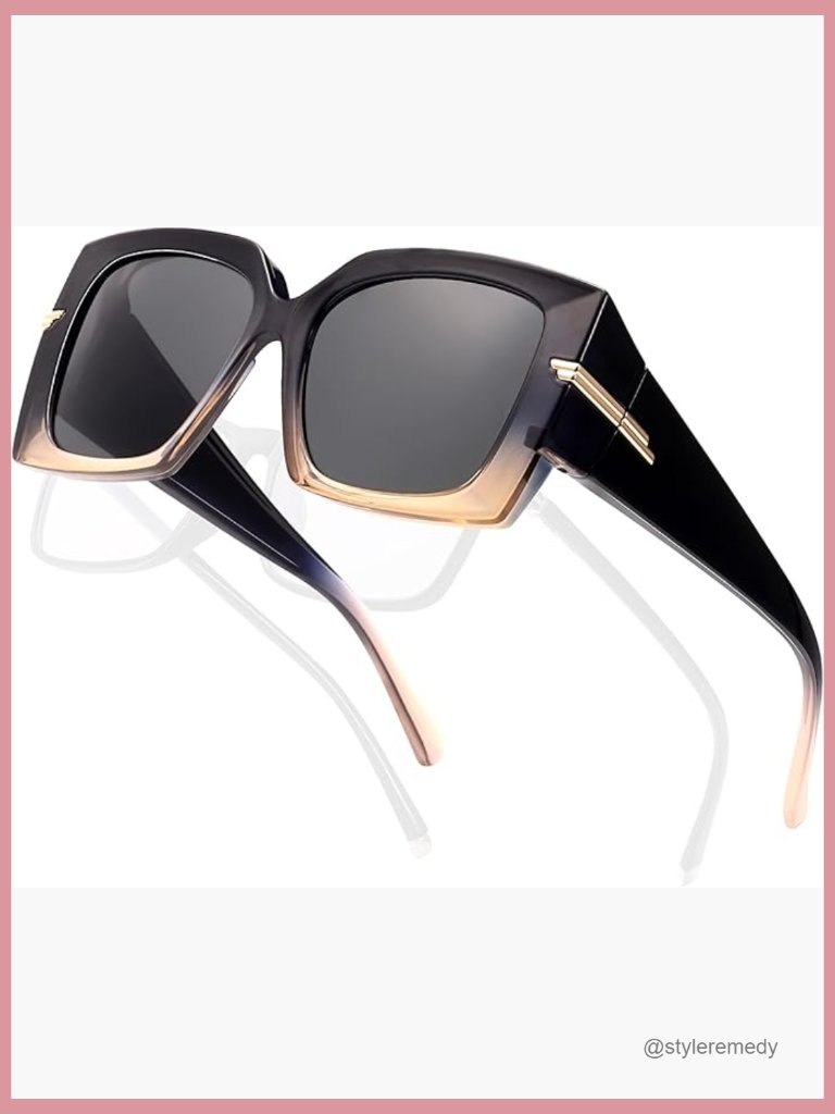 Oversized Fit Over Sunglasses Polarized Uv400 Protection Square Frame